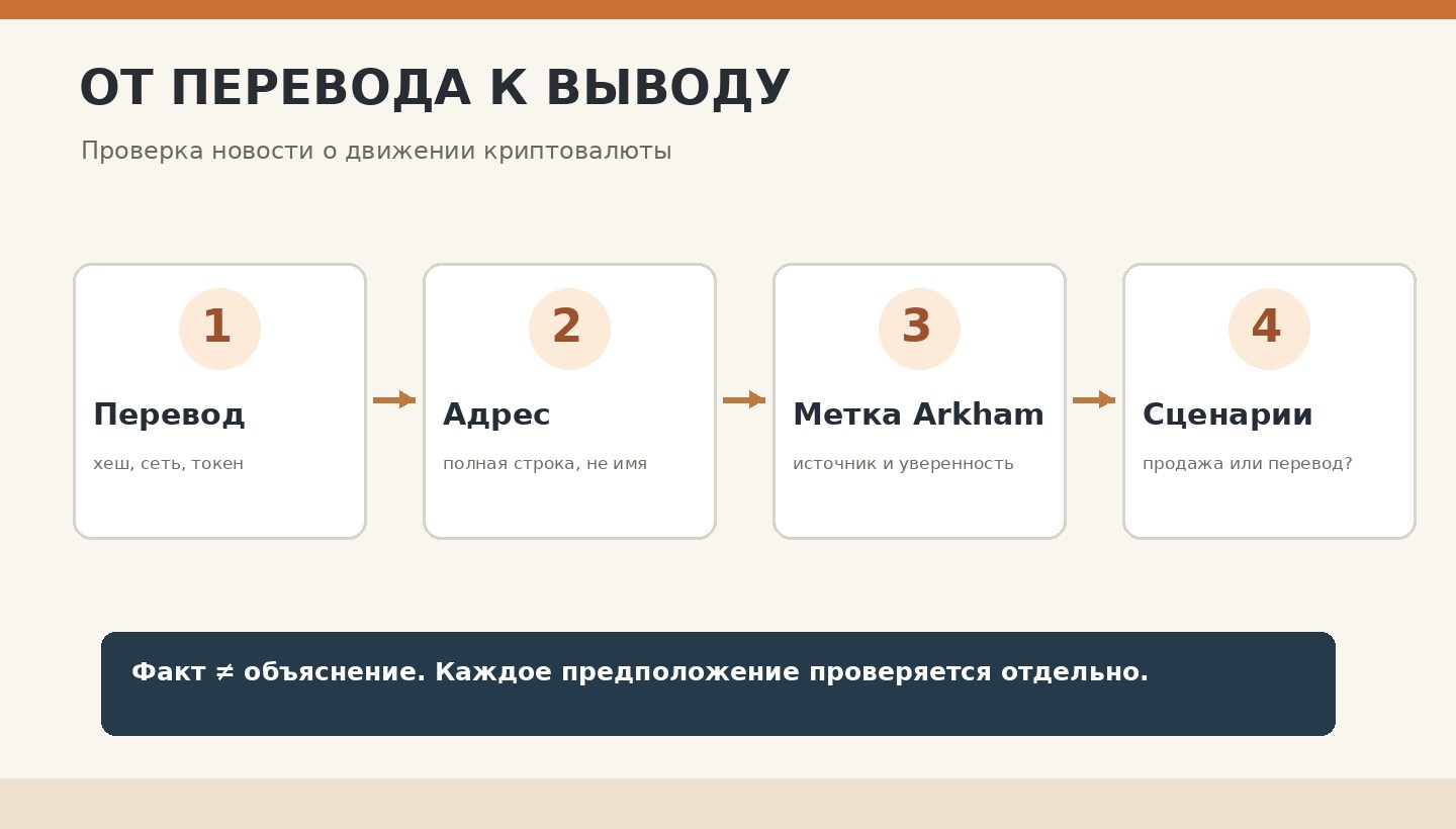 Схема проверки ончейн-перевода: хеш, адрес, атрибуция и альтернативные сценарии