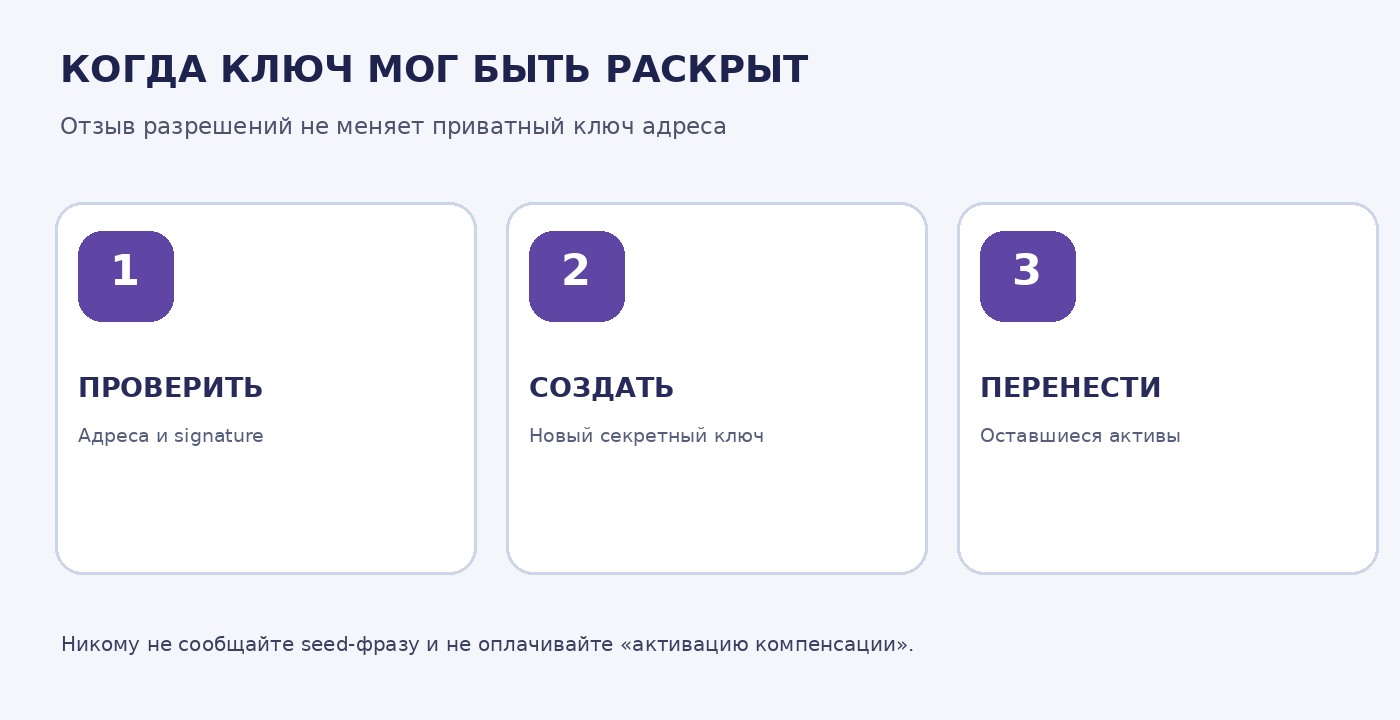 Схема безопасного перехода с кошелька торгового бота на новый Solana-адрес