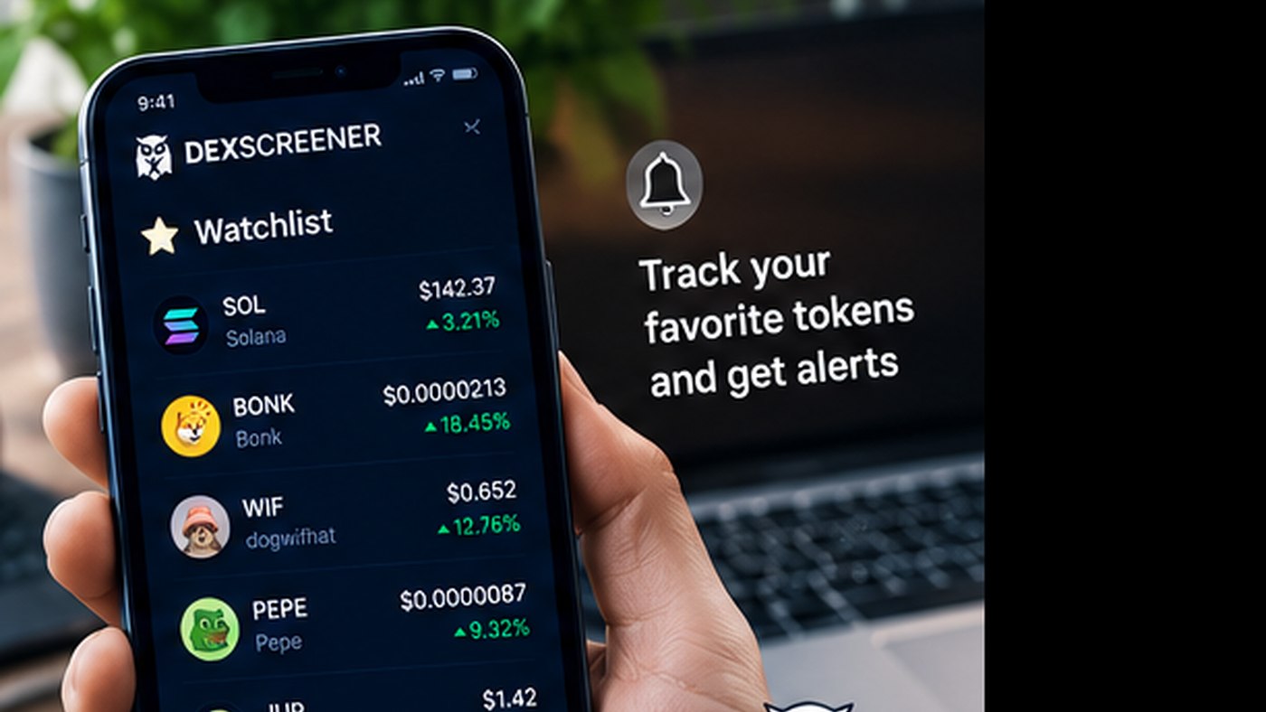 DEX Screener Watchlist и Alerts: мониторинг избранных токенов и уведомления