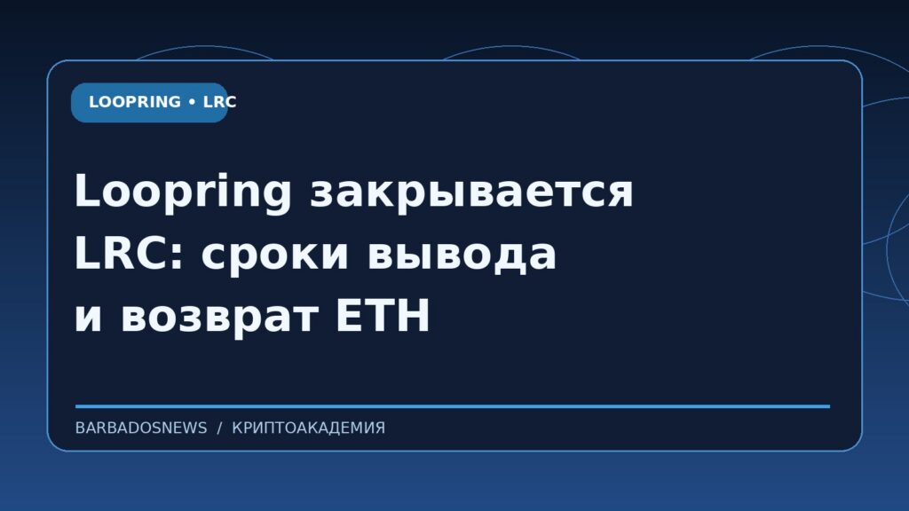 Иллюстрация к новости: Loopring закрывается: как вывести LRC с BISON и Bullish и проверить возврат ETH из L2