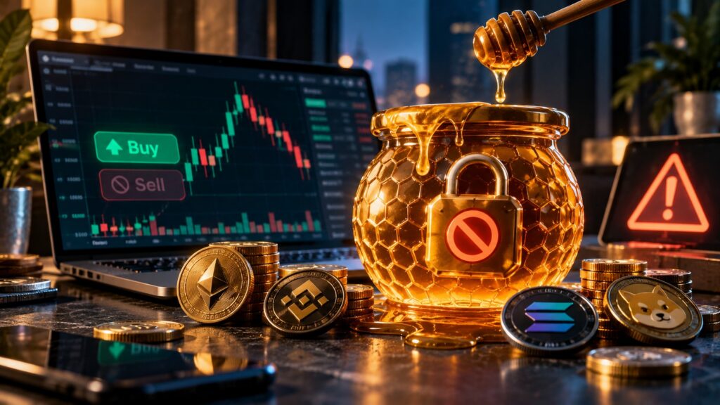 Honeypot в криптовалюте: покупка токена возможна, а продажа заблокирована в интерфейсе Swap
