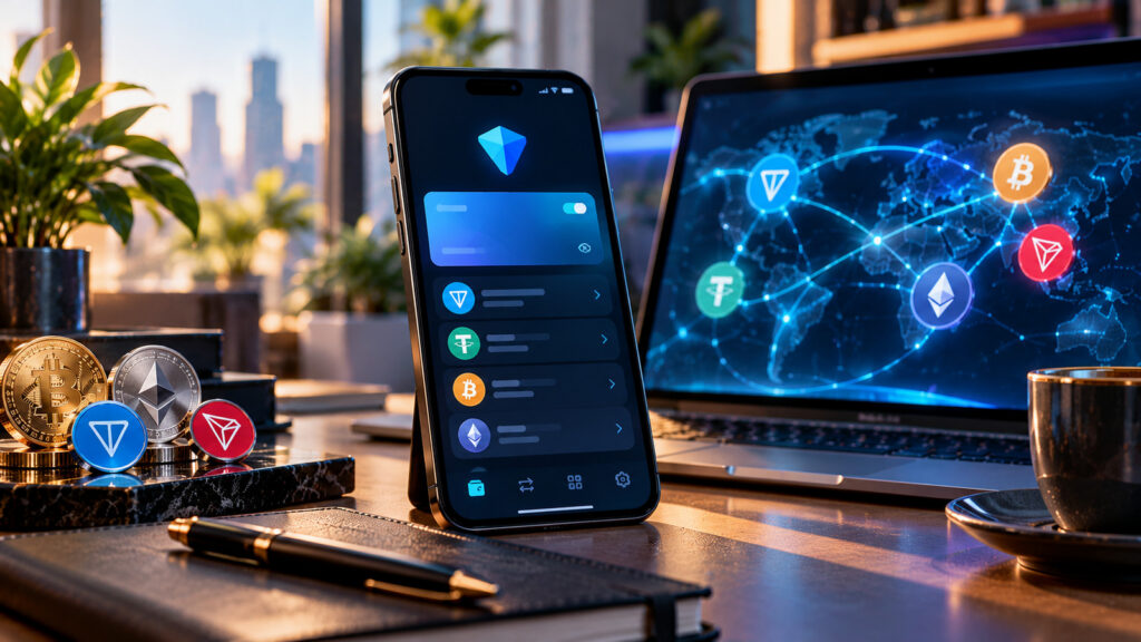 Tonkeeper стал Keeper: мультисетевой криптокошелёк на смартфоне, сеть TON и другие блокчейны, иллюстрация к руководству