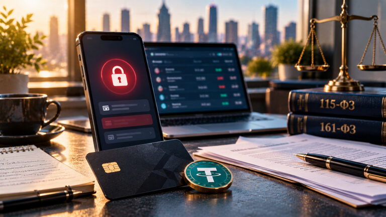 Заблокировали карту после P2P USDT: банковская карта, смартфон с ограничением и российские законы 115-ФЗ и 161-ФЗ